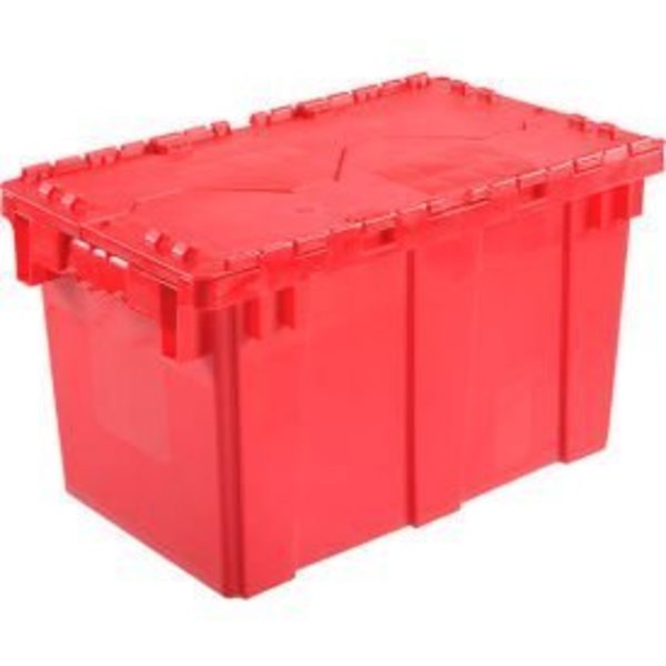 Monoflo International Global Industrial„¢ Plastic Attached Lid Shipping & Storage Container DC2213-12 22-3/8x13x13 Red DC2213-12RED